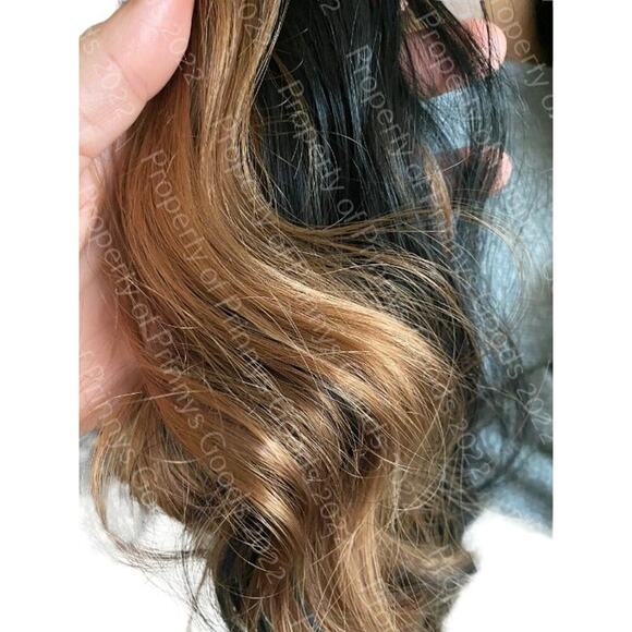 Synthetic Lace Front Wig Wave Long with/Bangs 27/30/1B 20" Hair Ready to ship - Picture 11 of 12